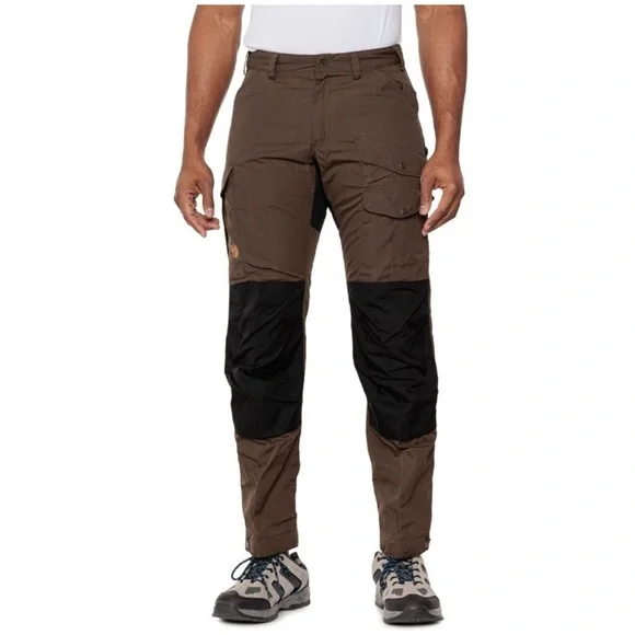 Fjallraven Men's Cargo Pants in Brown and Black - Picture 1 of 13